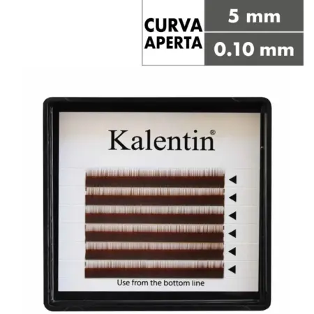 Kalentin Extensión de Cejas Curl I Brown 5mm